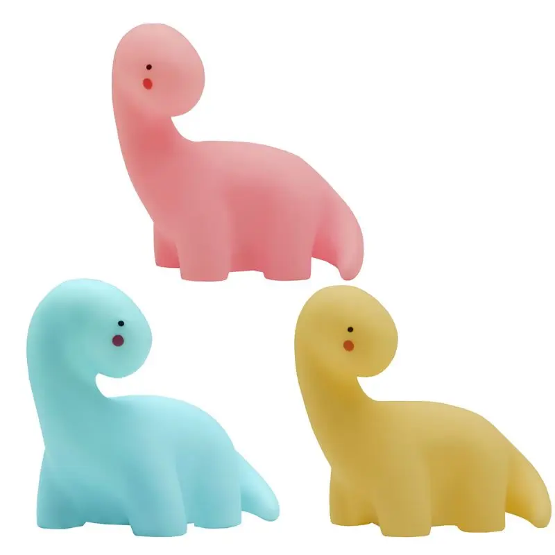 

1 Pc Long Neck Dinosaur Night Light One Button Switch Control Eye Caring Bedside Lamp LED for Nursery Kids Toy Gift