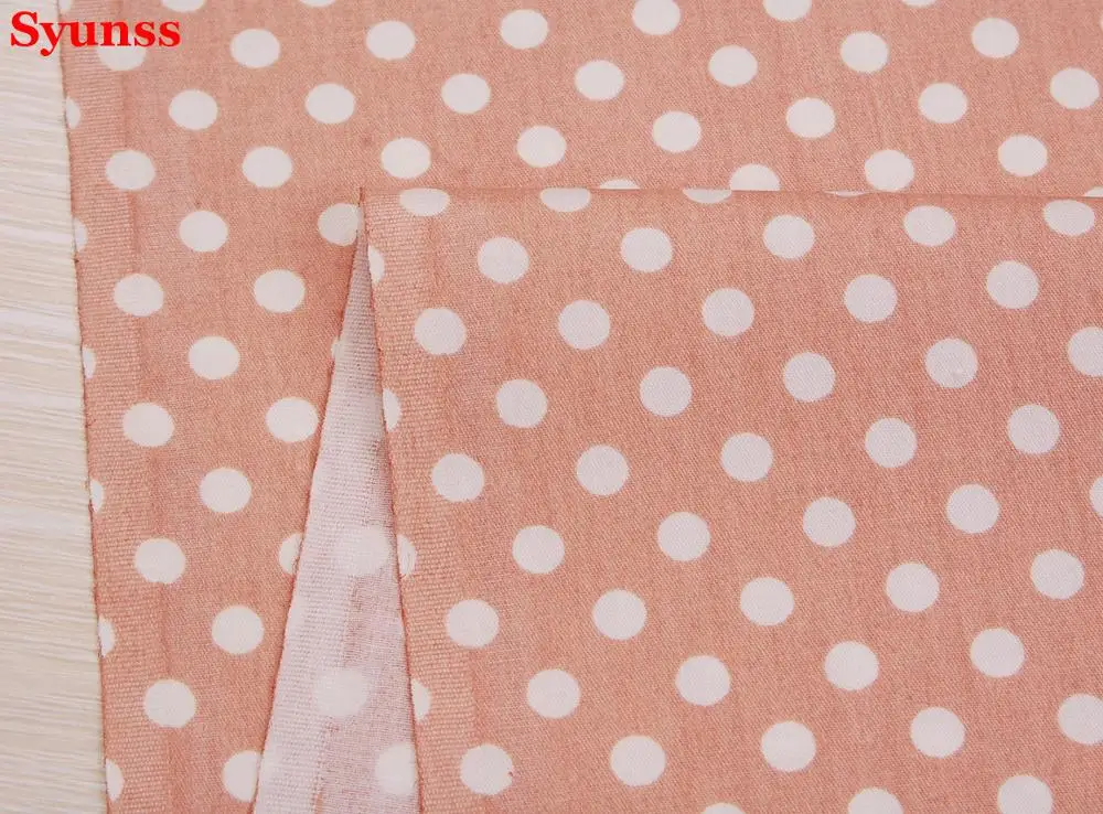 Новая саржевая хлопковая ткань с принтом оленя в горошек для самостоятельного