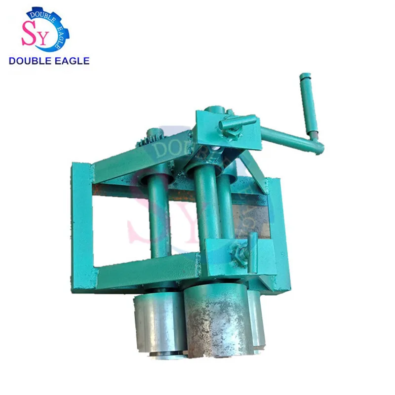 

Manual channel steel flat iron press hoop bending machine/metal ring rolling machine/hand steel bar furling plate round tool