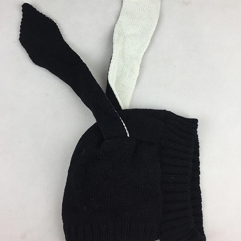 Осенне-зимняя вязаная детская шапка Очаровательная кролик длинное ухо шапочка с