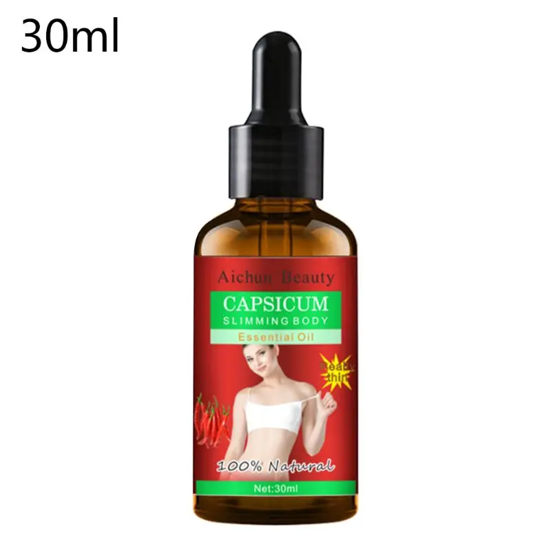 30 мл капсикум для похудения эфирное масло тела термальный массаж тонкие ноги