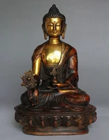 8 old tibetan brass buddhism bodhisattva sakyamuni buddha statue copper craft tools wedding decoration brass real brass bronze