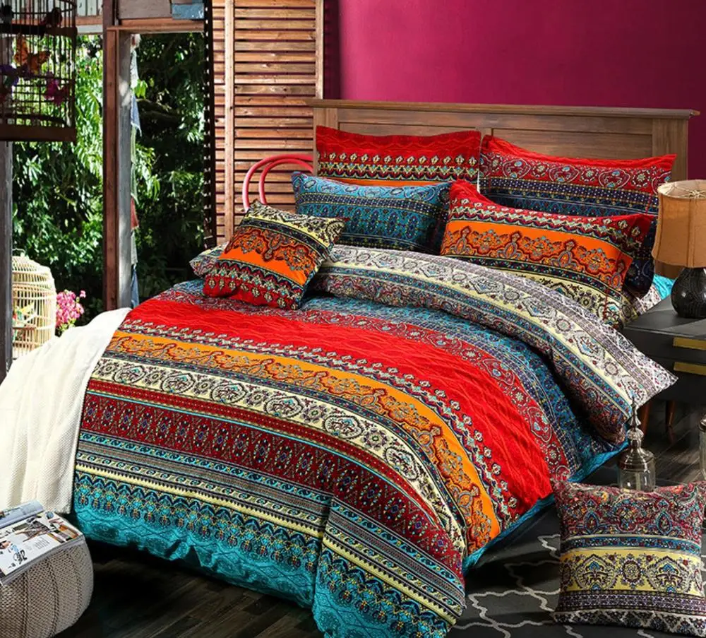 

Bohemian 3d comforter bedding set queen size duvet cover Pillowcase bed linen full size bed set39