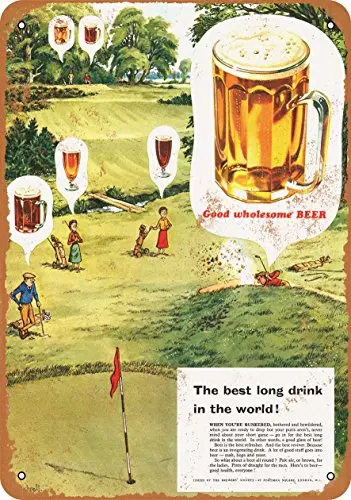 

Metal Sign - 1956 Good Wholesome Beer and Golf - Vintage Look