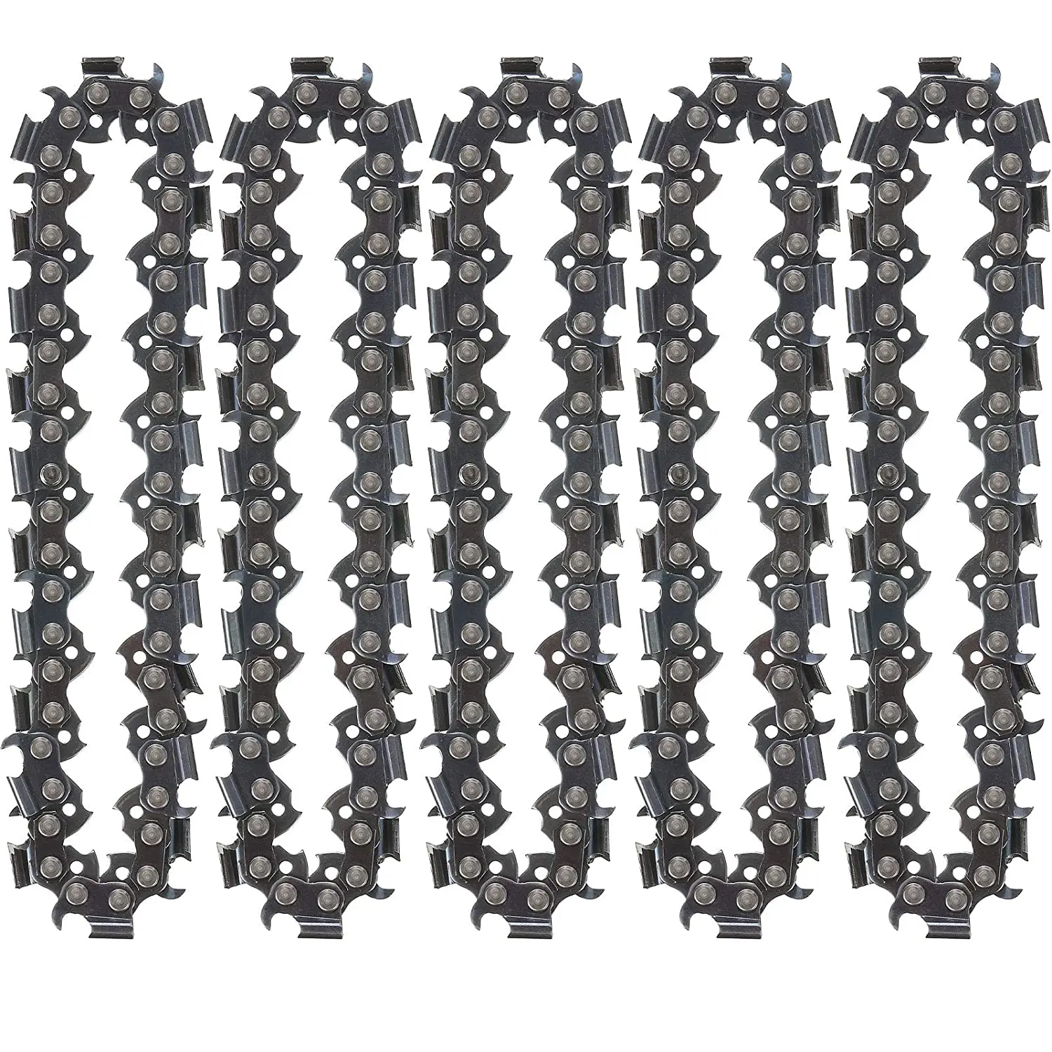 

5pcs Replacement Circlets Chains with 22 Teeth for 4 Inch Wood Carving Angle Grinder Wheel Chain for Chainsaw Cutting Shaping