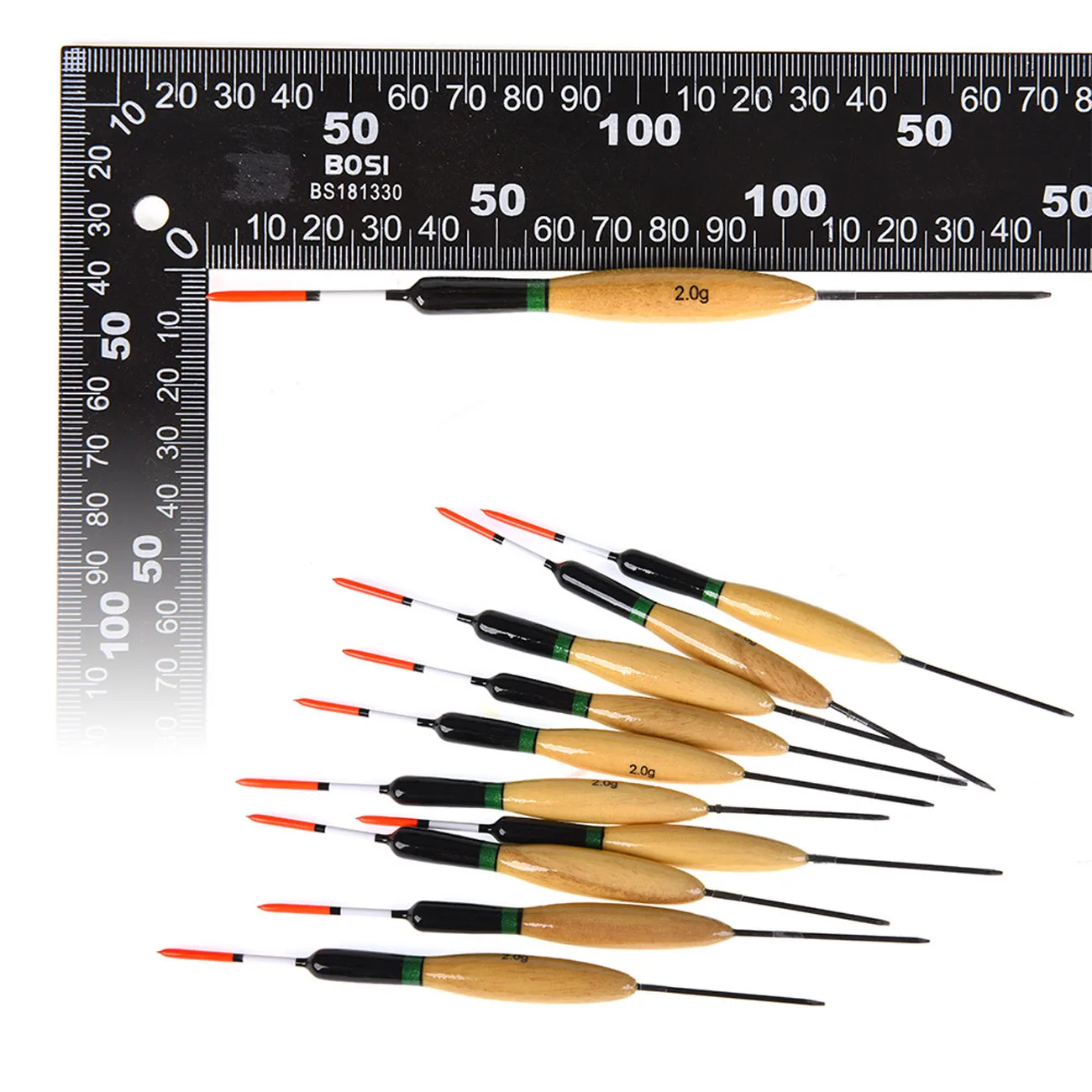 

10pcs/set Fishing Bobbers Fish Floats Set Paulownia Wood Fishing Floater Fishing Buoy Tail Tackle Outdoor Accessories