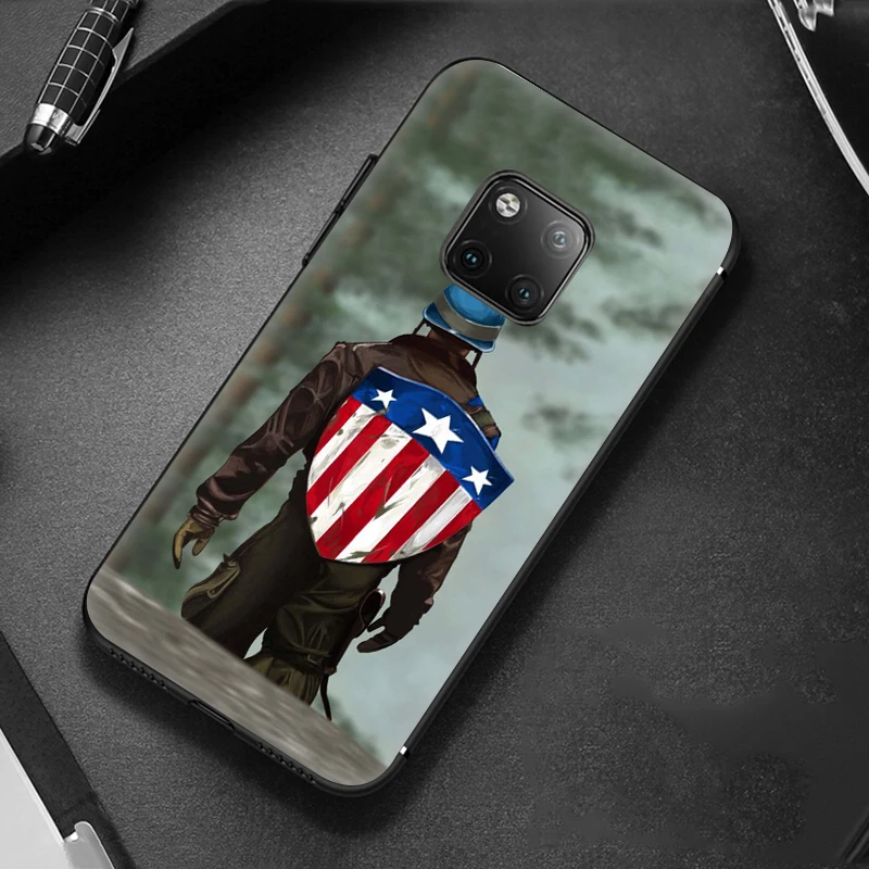 Мститель Капитан Америка мягкий чехол для huawei mate 30 Lite Pro 20 10 Чехол из ТПУ |