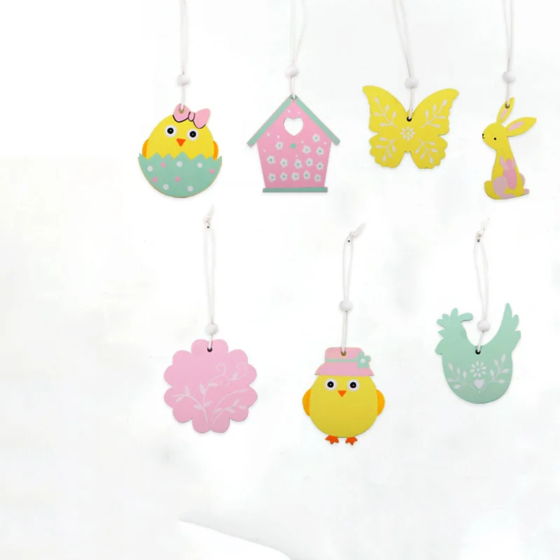 Милые пасхальные украшения для дома с пасхальным Кроликом пасхальное яйцо из