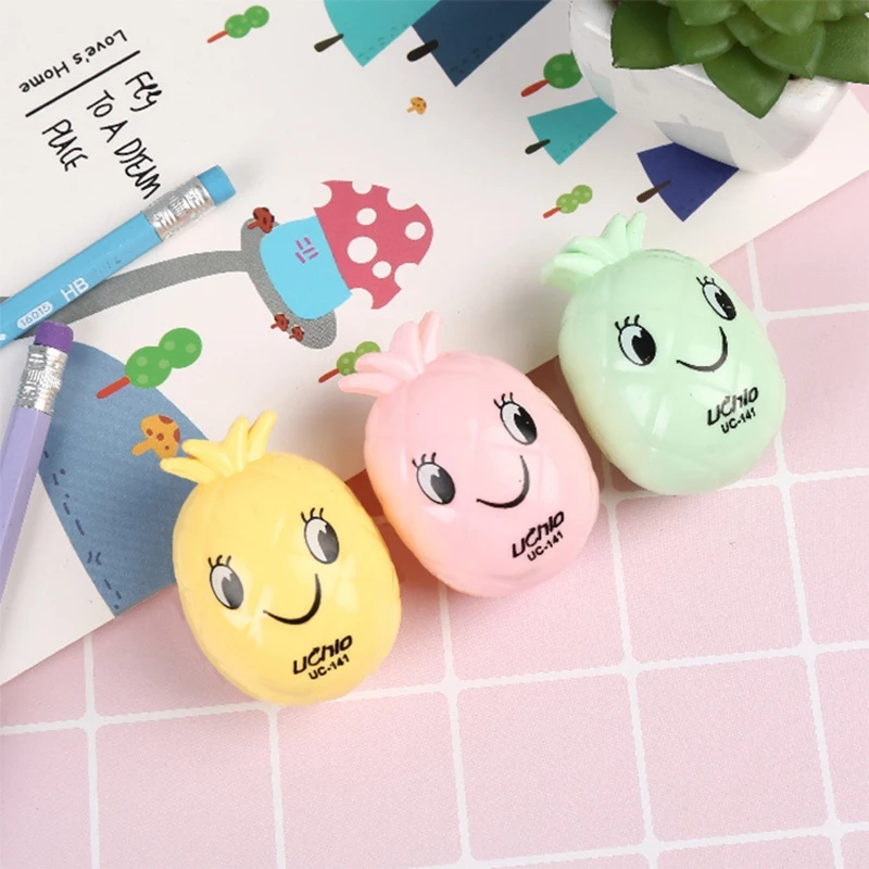 Мультяшная мини точилка для ананасов 1 шт. карандашей детей начальной школы