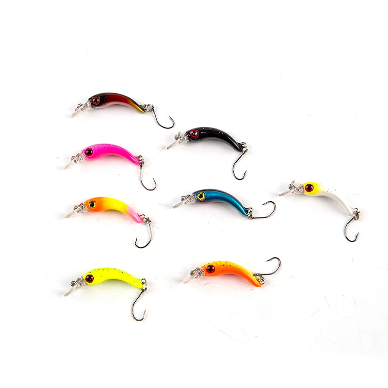 

1pcs Floating Mini Minnow Fishing Lure 1.3g 4cm Artificial Hard Bait Sharp Hook Crankbait Wobblers Trout Pike Bass Tackle