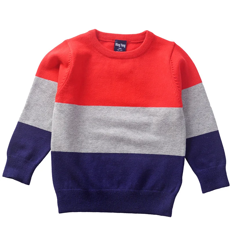 Свитеры для мальчиков и девочек детский хлопковый пуловер на осень весну вязаная