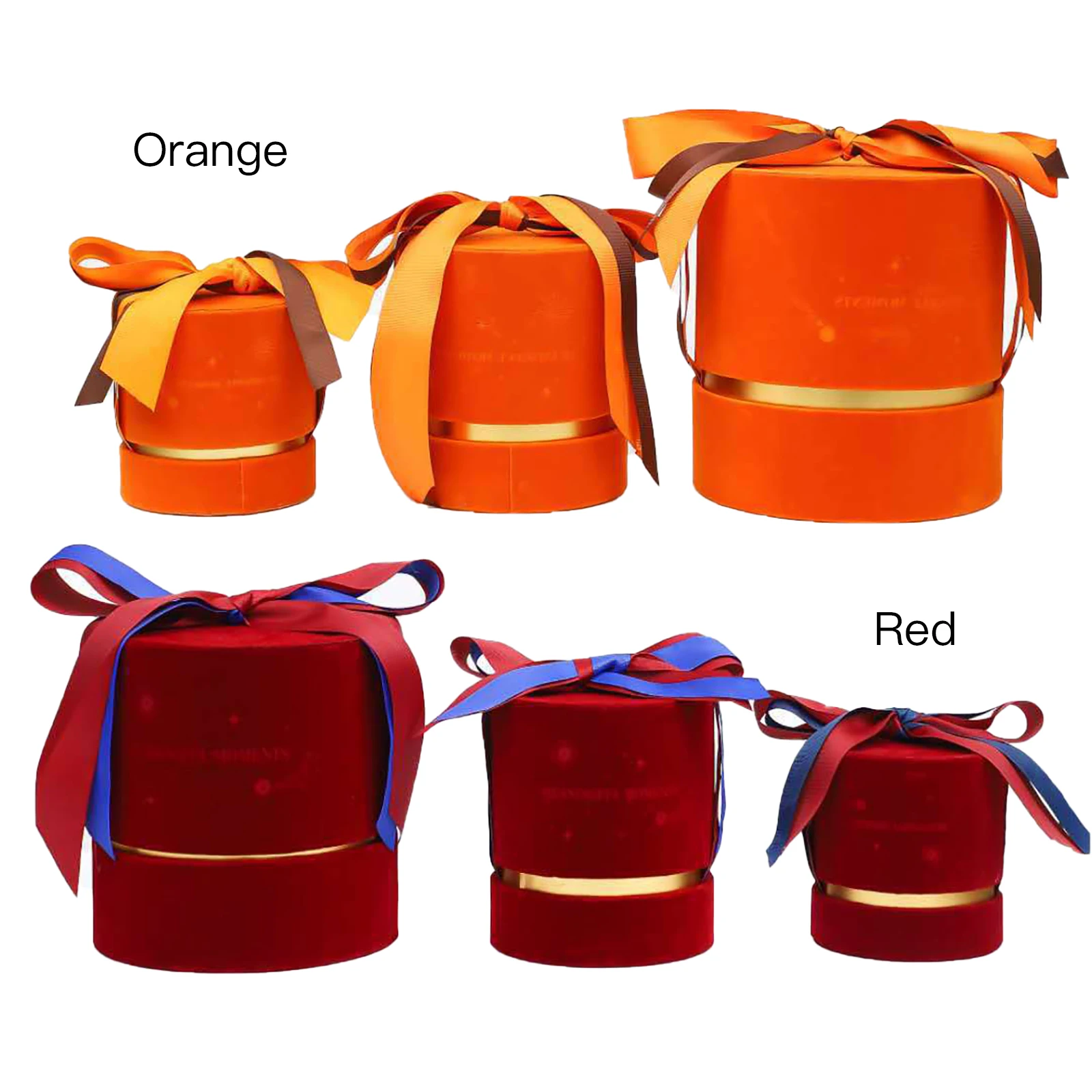 Подарочная фланелевая коробка для конфет круглая упаковка десертов свадьбы дня