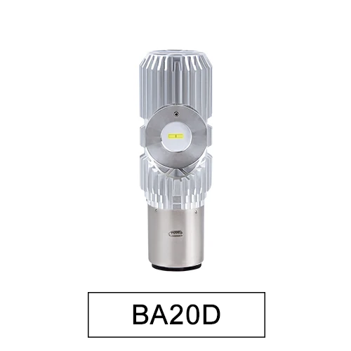 20W BA20D 20W 40W Led moto rcycle фара скутер лампа H4 Ba20d 6500k свет вездеход мотоцикл rbike аксессуары фары Led para moto 12-24V - Цвет: 20W BA20D