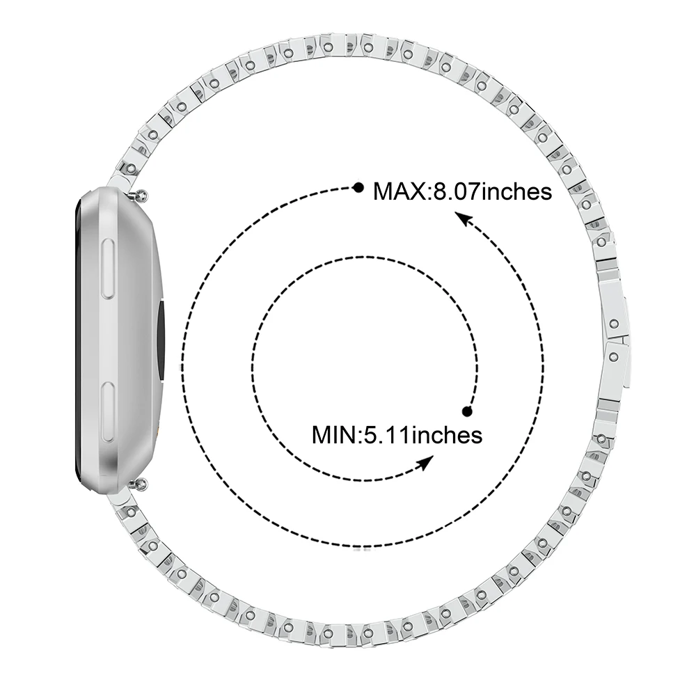 Металлический высококачественный универсальный ремешок на запястье сменный для