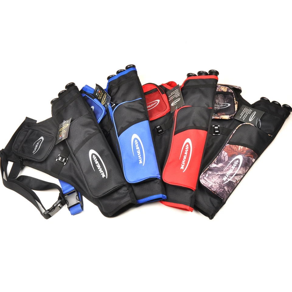 

3 Tubes Arrow Quiver 46x32cm with Adjustable Strap Arrows Holder Bag for Archery Hunting Shooting