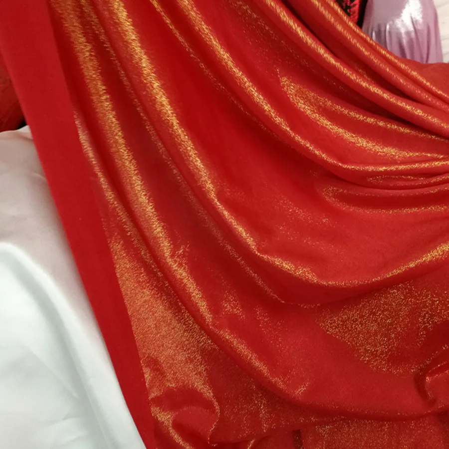 Красный фиолетовый черный синего/серого цветов: стрейч Блестящий Золотой Фольга