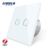 livolo app touch control zigbee switch home automation smart light switch wifi control2 gang 1way for echoalexagoogle home