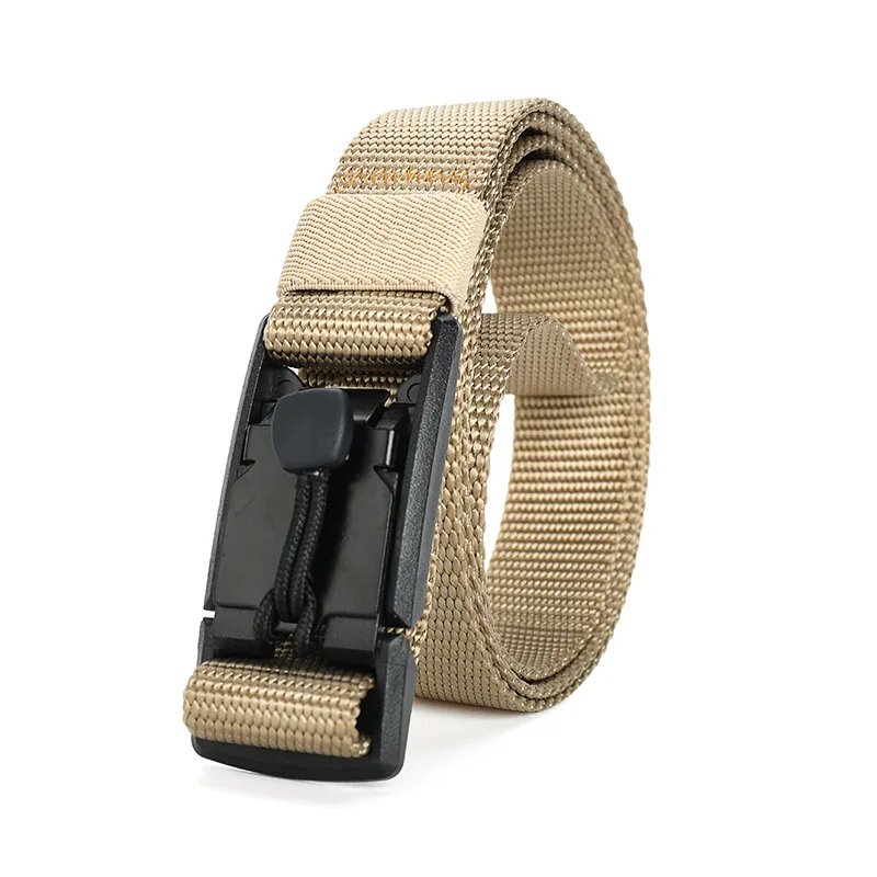 

2020 new 2.5cm canvas belt Dark Functional Wind Magnetic Buckle Tactical Belt Youth Nylon Belt Cobra Outdoor Non-porous Belt