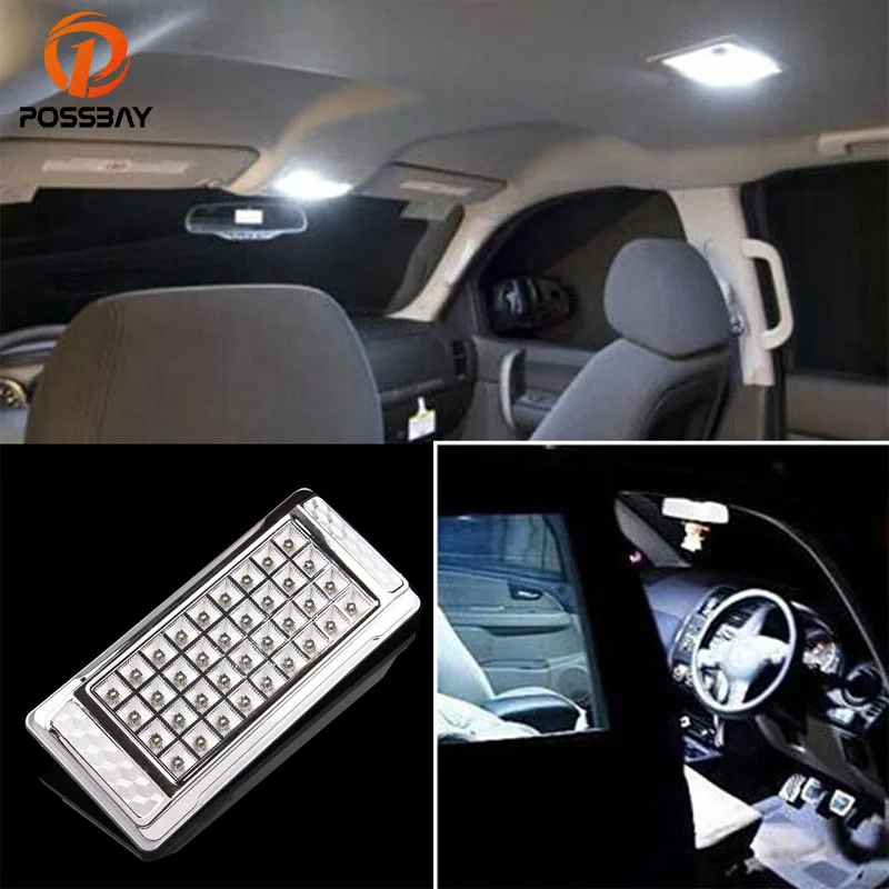 Posbay 36SMD светодиодный светильник для крыши автомобиля потолочный лампа чтения