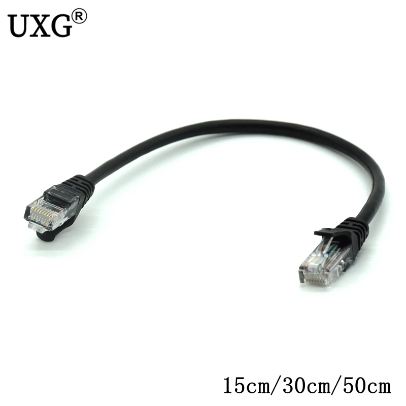 Короткий сетевой кабель CAT6 Cat5 15 см 30 50 Круглый UTP Ethernet Lan соединитель RJ45 патч корд