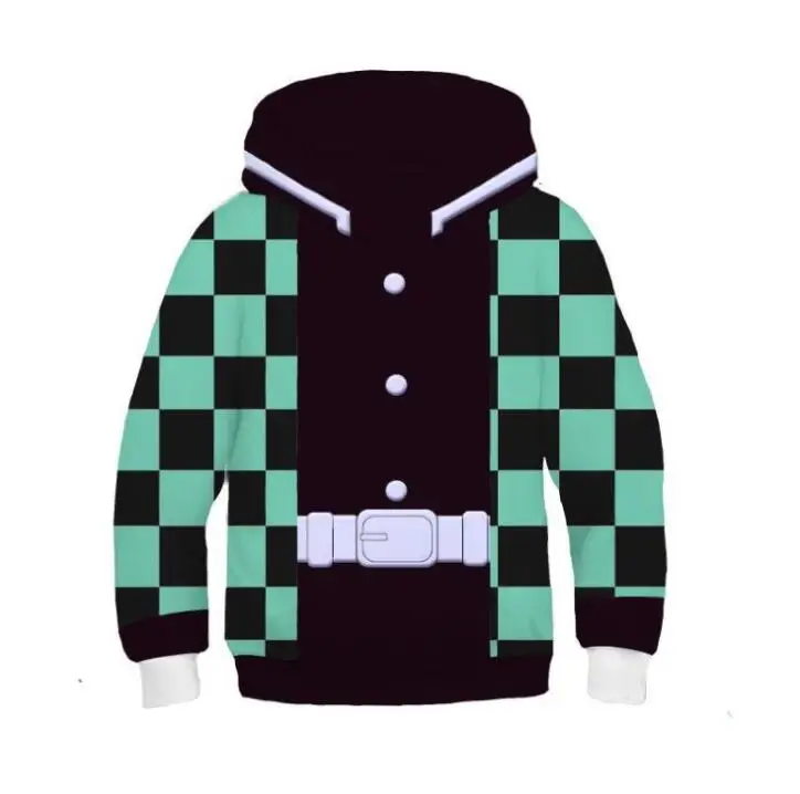 

Anime Cosplay Demon Slayer Kimetsu no Yaiba Cosplay Kamado Tanjirou Cosplay Costume Kimetsu no Yaiba Hoodie Kids Boy Girl