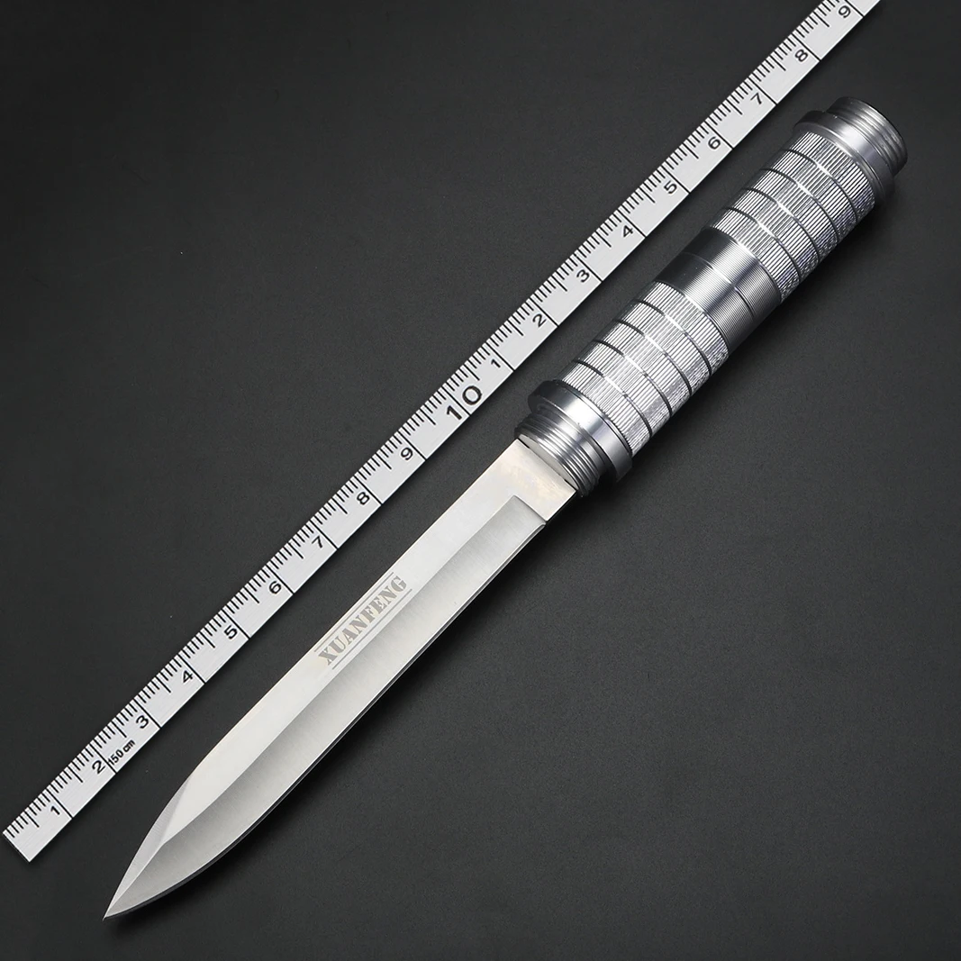 

Outdoor Fixed Blade Knife Survival Straight Knives for Camping Hunting Fishing Hiking with Stainless Steel Sheath for Men