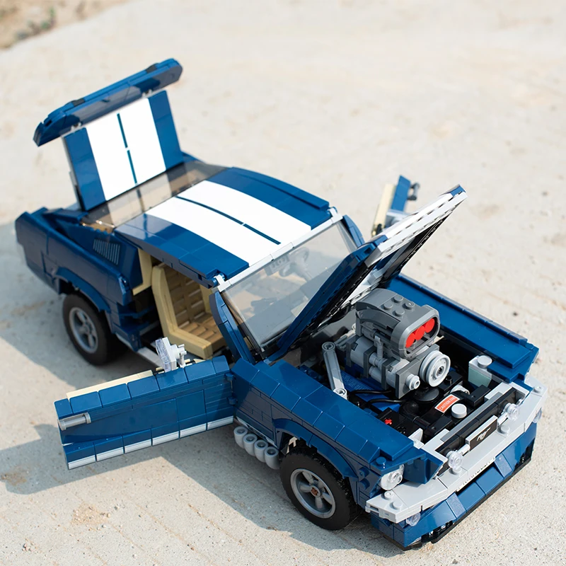 Technic Creator Expert 21047 машинка из конструктора совместима 10265 Ford Mustang 1967 игрушки Кирпичи Рождественский подарок
