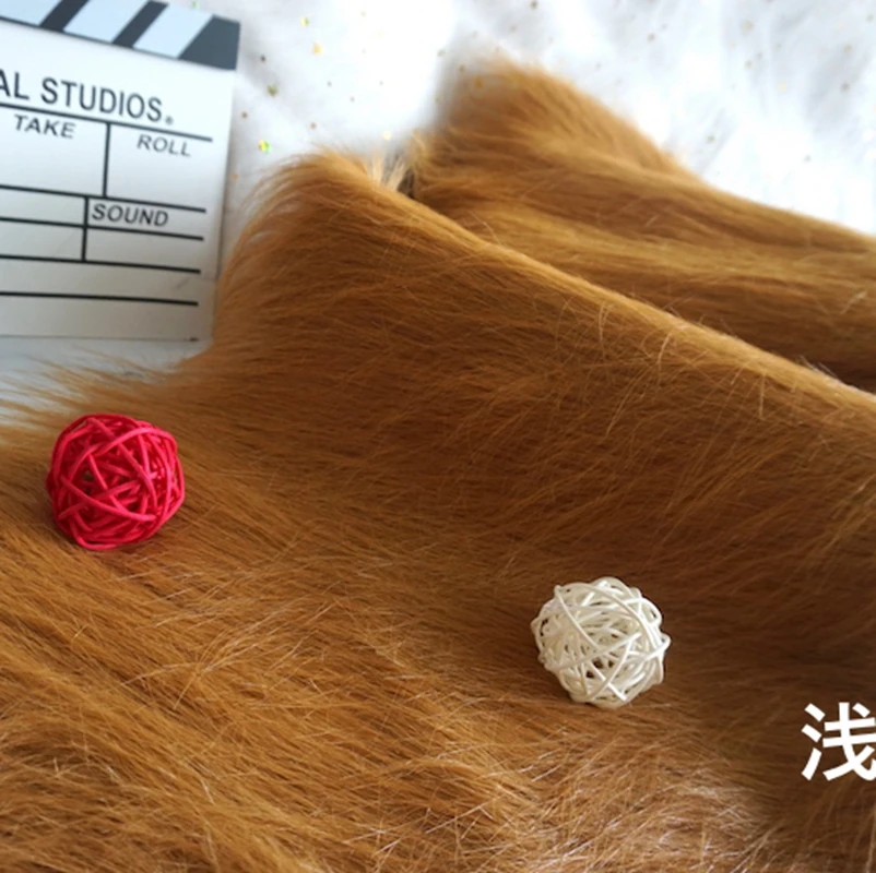 Разноцветные плюшевые игрушки ткань 12 см длинные волосы искусственный мех Ткань