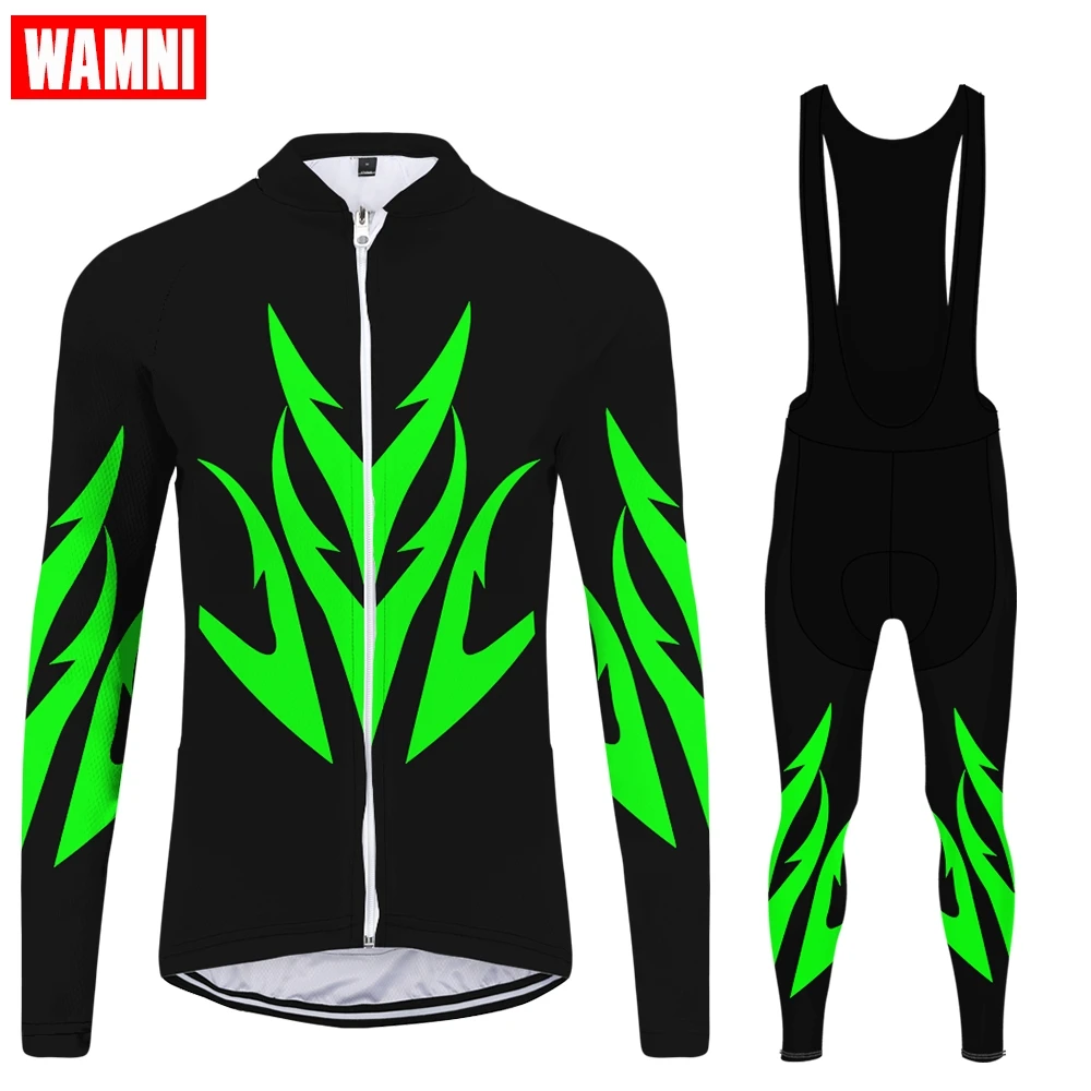 Комплект женской велосипедной одежды WAMNI комплект из Джерси с длинным рукавом