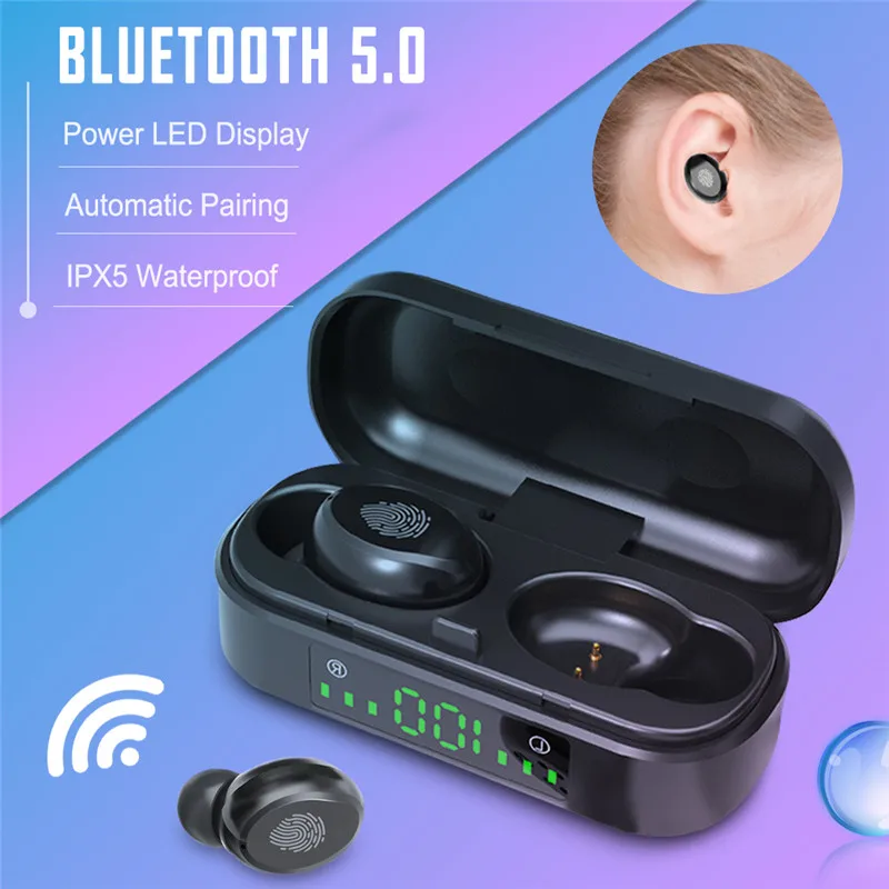 Спортивные стереонаушники Mini Wireless Bluetooth с микрофоном беспроводные наушники
