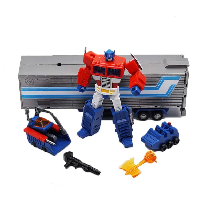 

Трансформеры Механическая планета Optimus Prime с каретой, фигурки героев, игрушка-робот, модель, игрушки для мальчиков, коллекционные подарки
