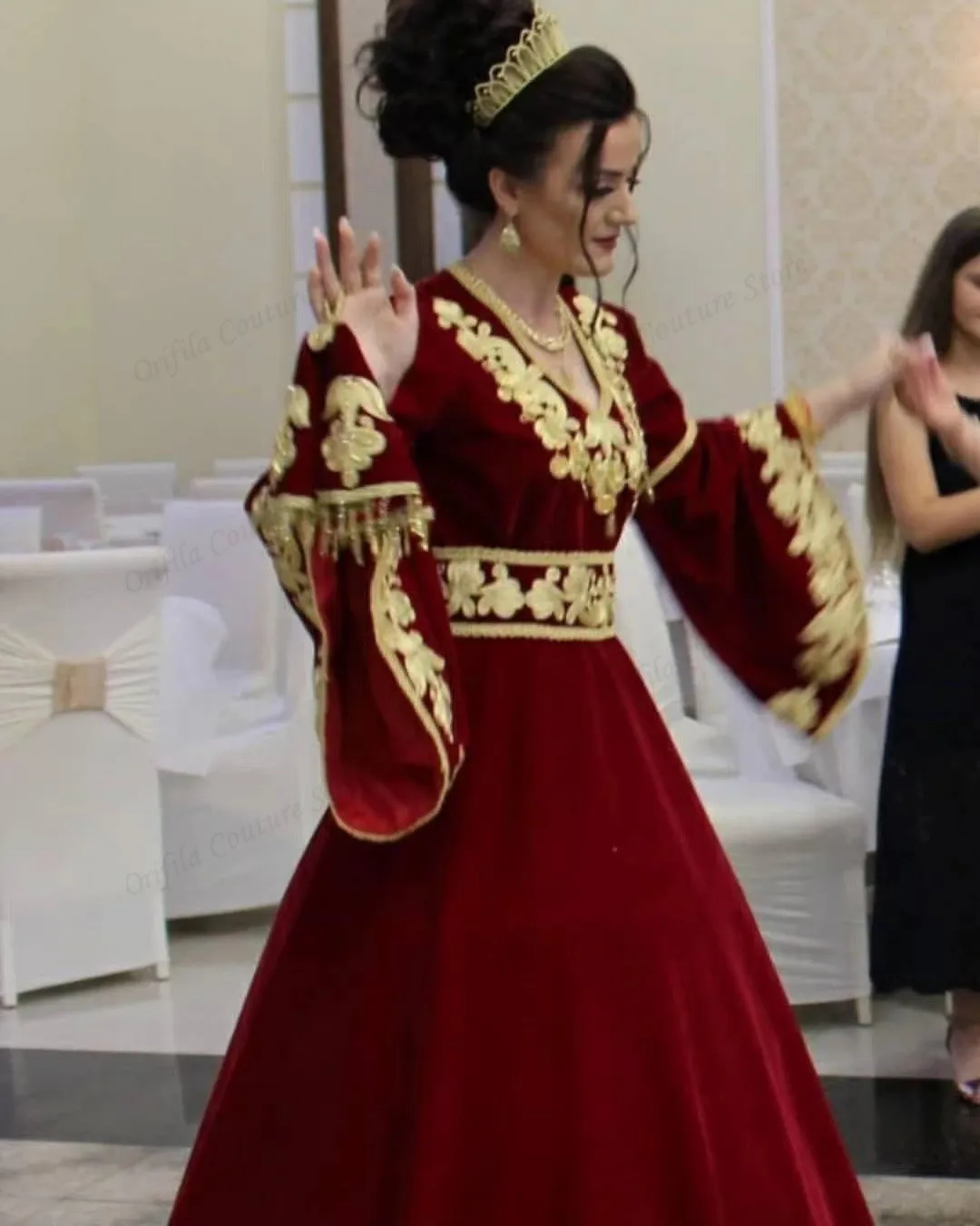 

Vestidos De Novia Kosovo Albanian Caftan Evening Dresses 2021 Long Sleeves Applique Robe De Soirée De Mariage Prom Gowns
