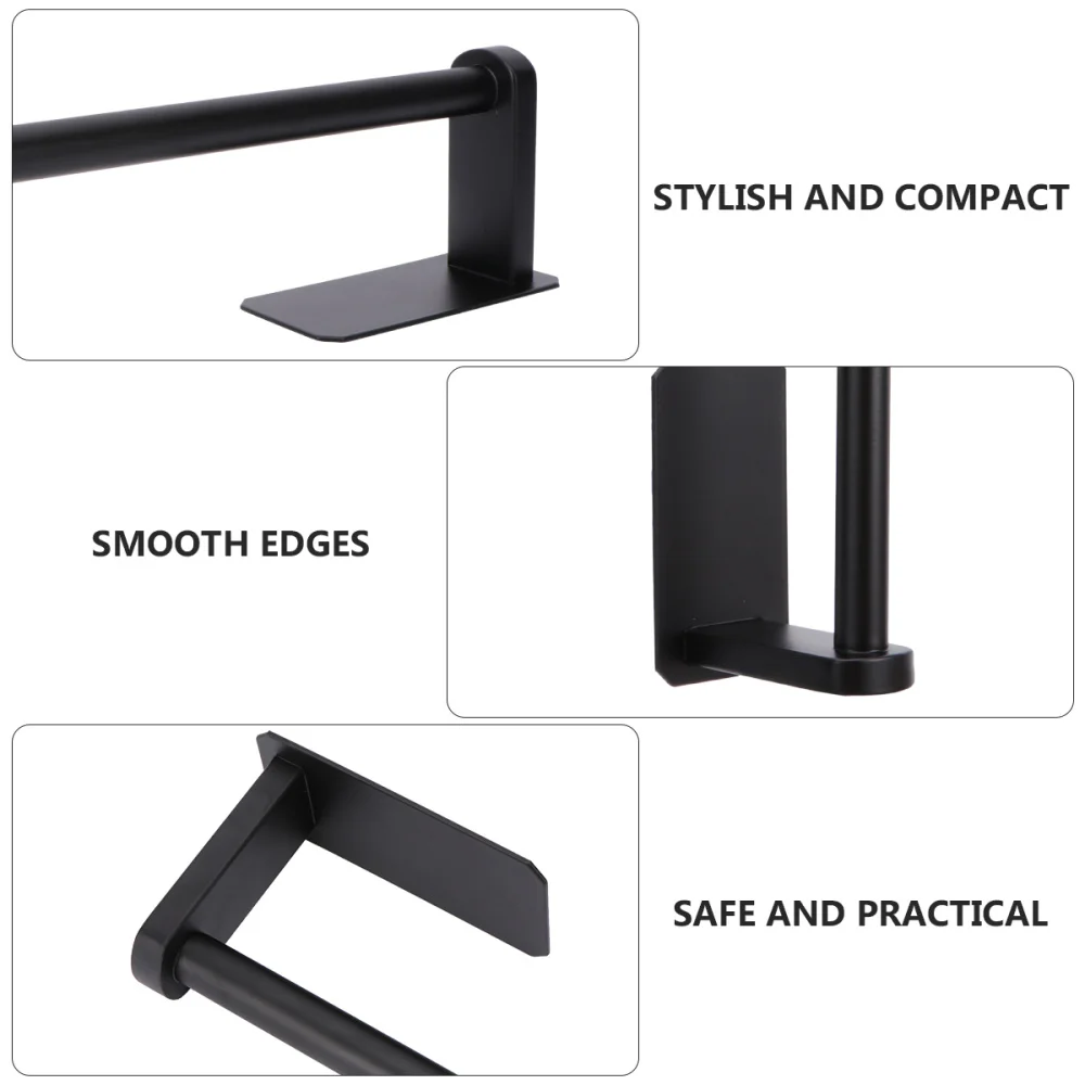 

Roll Paper Organizer Shelf Paper Towel Storage Rack for Home Black
