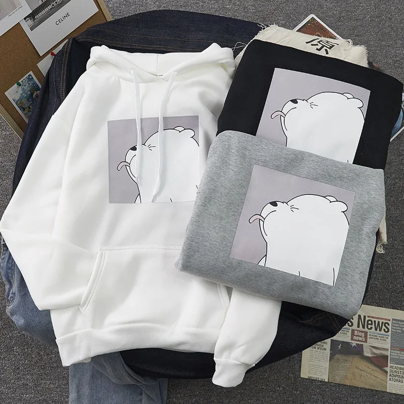 2020 Autumn Hoodies oversized print Pocket Sweatshirts Hooded Harajuku Spring Casual Vintage Korean Pullovers Women sweetshirts
