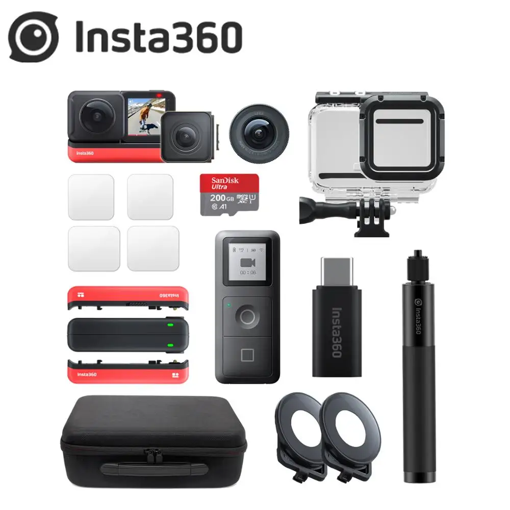 Спортивная Экшн камера Insta360 ONE R Twin Edition 5 7 K 360 4K широкоугольный Водонепроницаемый