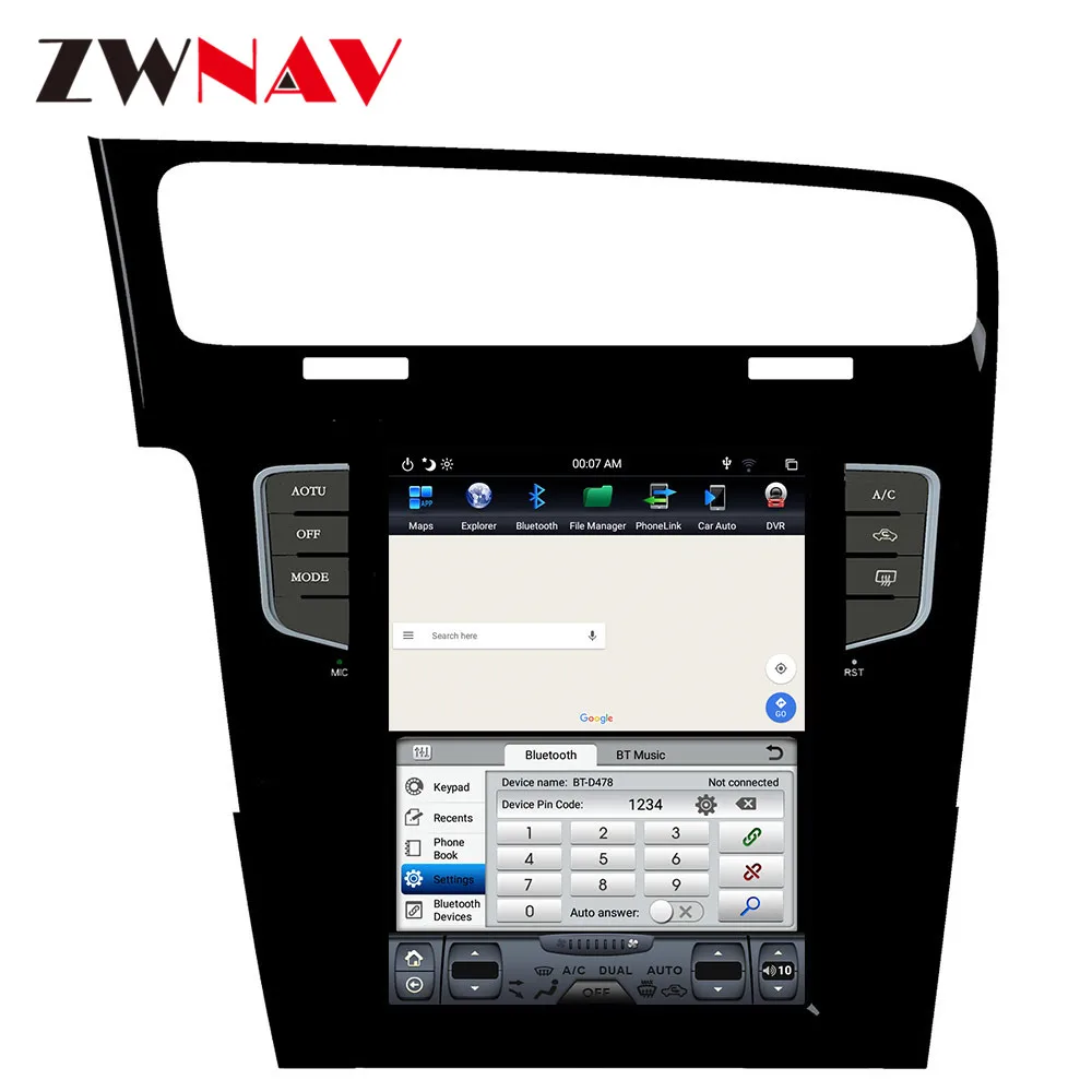 PX6 4 Гб ОЗУ Тесла стиль Android 9,0 Автомобильный gps навигация для Volkswagen Golf 7 2010- головное устройство Мультимедиа Радио магнитофон