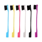 Двухсторонняя расческа для волос с контролем краев, щетка для укладки волос