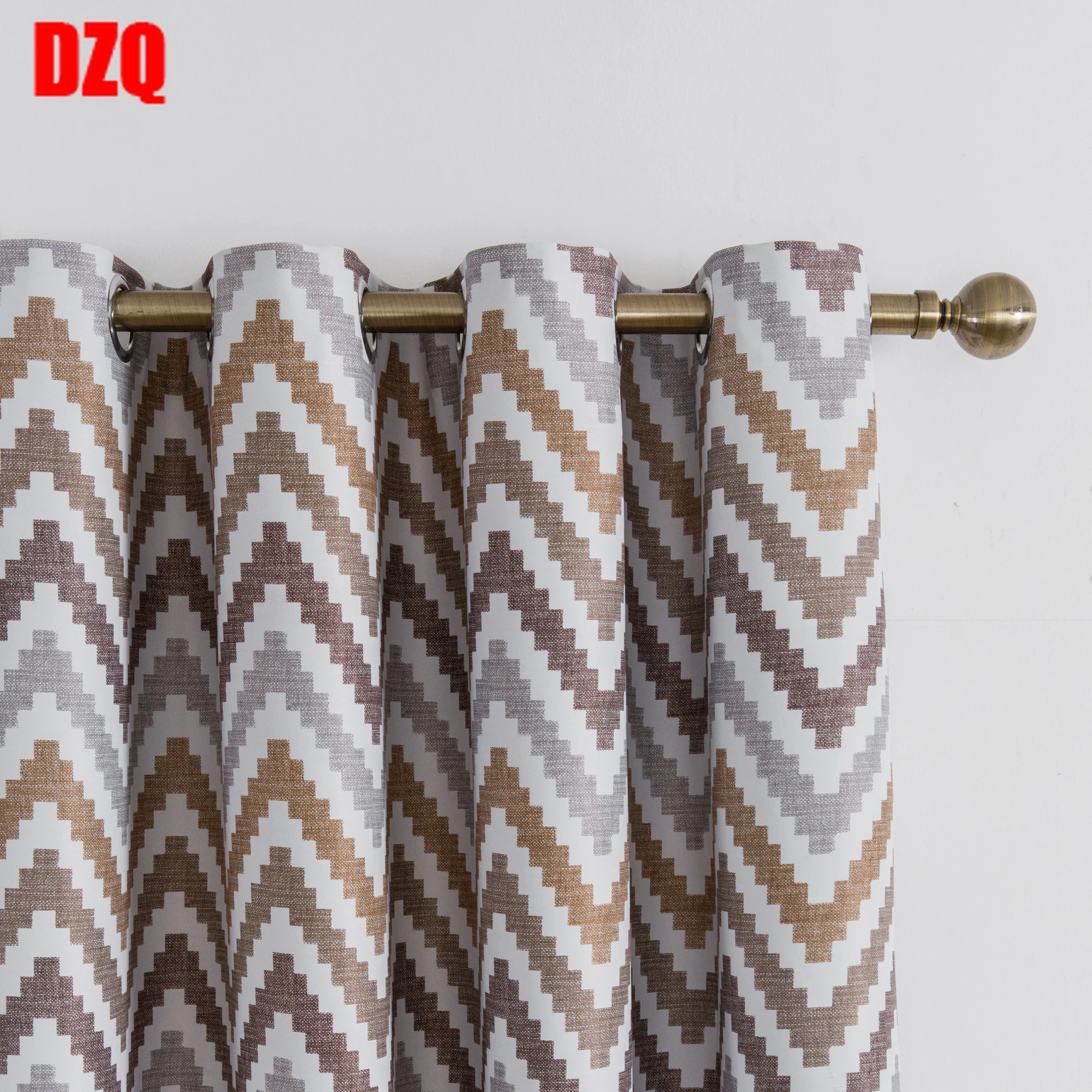 Светонепроницаемые шторы с геометрическим узором Printedl занавески для гостиной