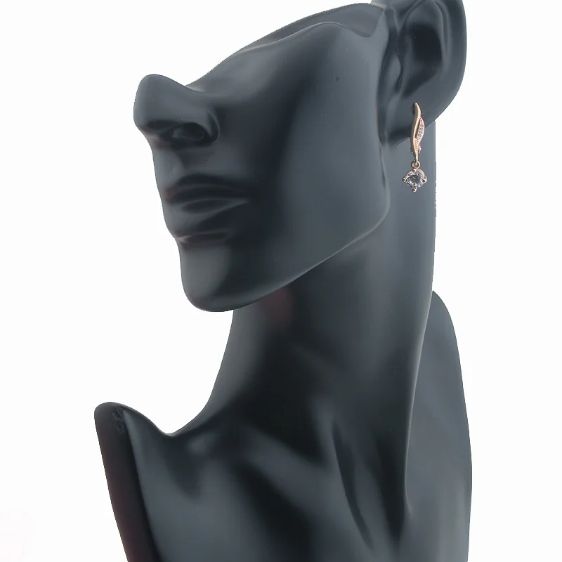 Женские серьги подвески из розового золота 585 пробы|Серьги-подвески| |