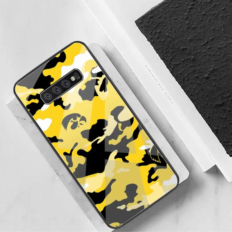Чехол для телефона Камуфляжный армейский из закаленного стекла Samsung S20 Plus S7 S8 S9 S10