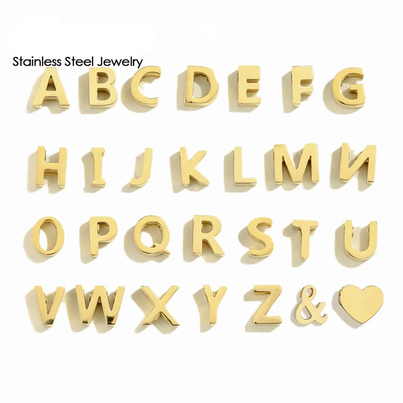 

Stainless Steel A-Z 26 Letter Charms For Women Pendant Necklace Fashion Jewelry Diy Party Wedding Jewelry Accessories