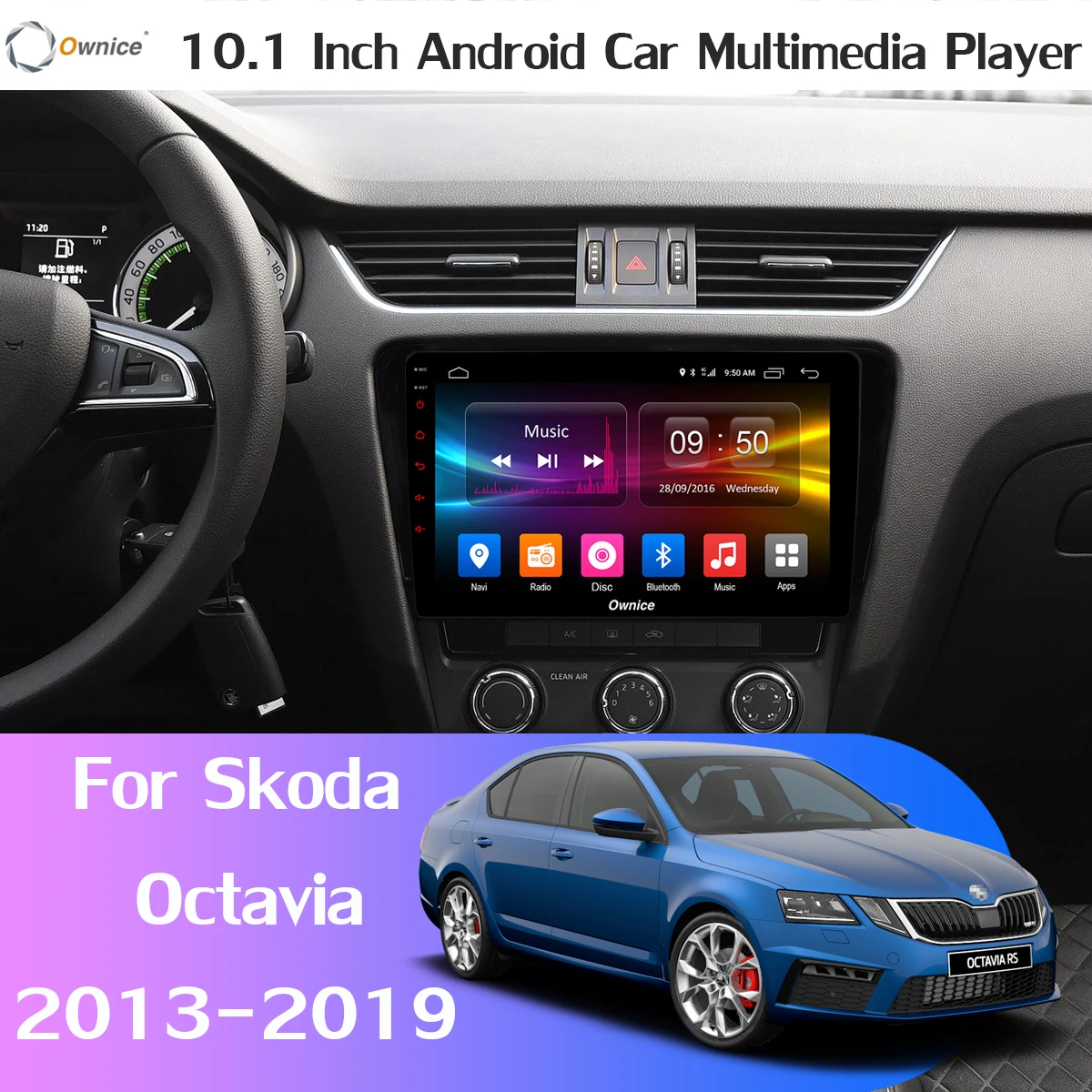 360° Panoramic Camera 4G SIM WiFi Android 9.0 8 Core 4GB+64GB GPS Radio DSP CarPlay Car Multimedia Player for Skoda Octavia 3 A7 |