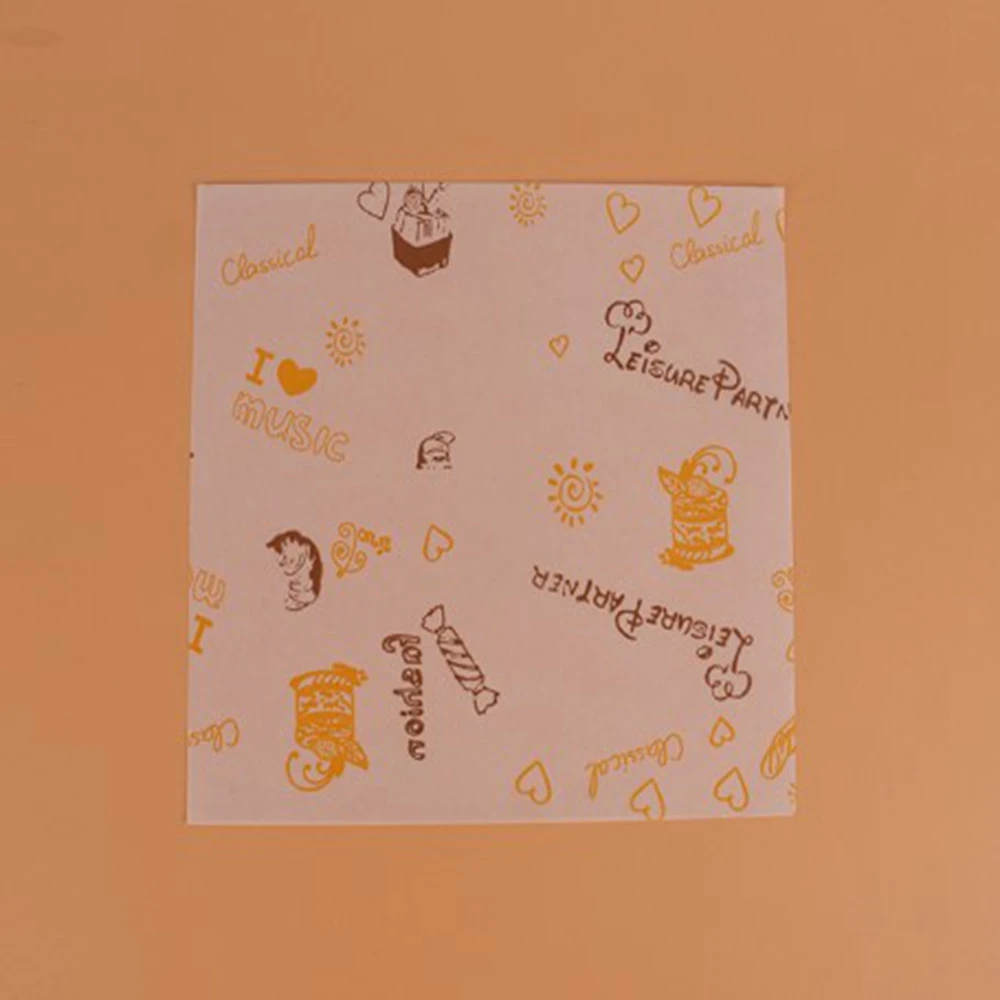 Бумага 50 листов жиростойкая водонепроницаемая бумага оберточная салфетка для