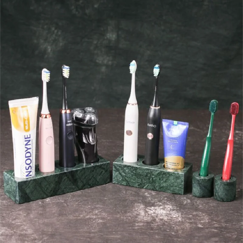 

Bathroom Set Marble Liquid Soap Dispenser Toothbrush Holder Gargle Cup Tray Cotton Swab/Tissue Box Sell Separately Nordic Style