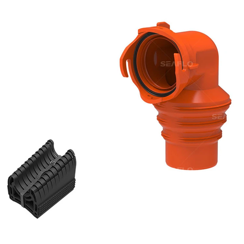 

15&20Ft RV Sewer Hose Kit Includes Elbow Dump Station Fitting Storage Caps And Hose Support RV Sewer Accessories Material PP TPE