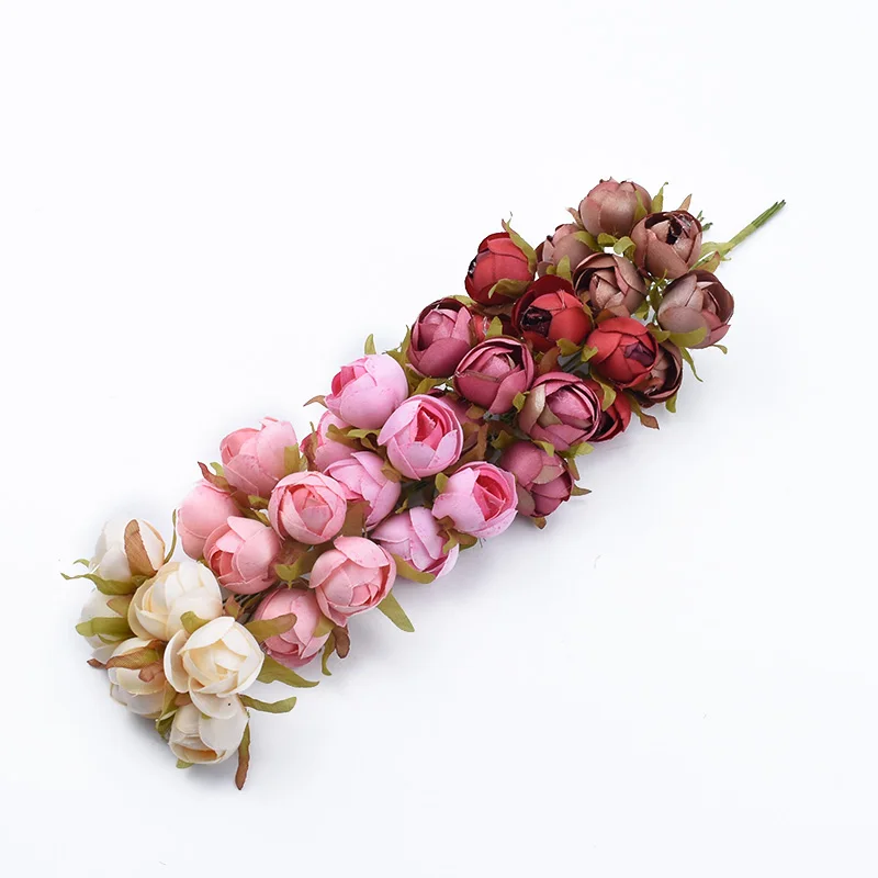 6 шт. декоративные свадебные цветы рождественские украшения для дома аксессуары