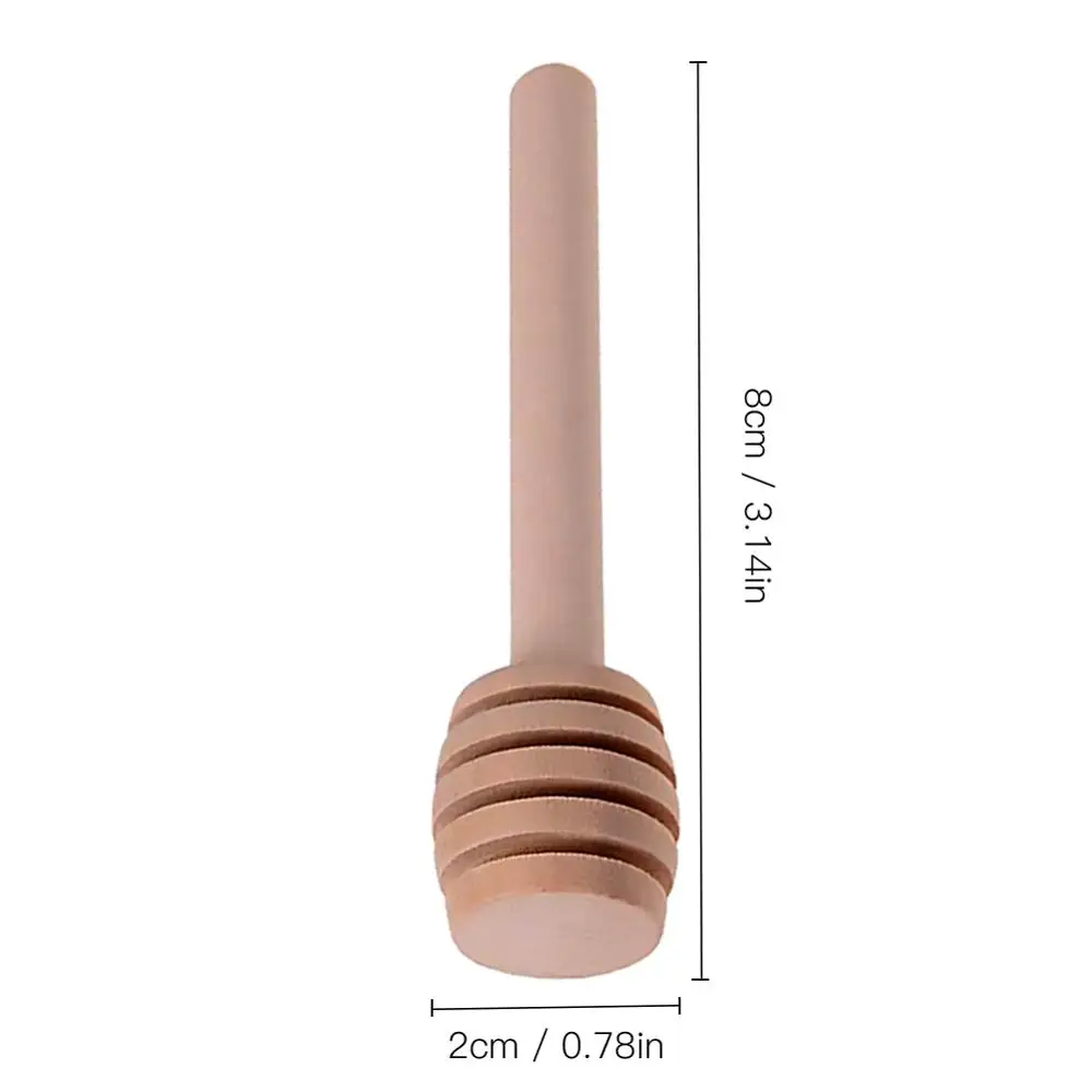 

50PCS Honey Stir Bar Natural Honey Dipper Wood Spoon Kitchen Accessories Coffee Milk Cream Honey Stir Stick Mini Wooden Scoop