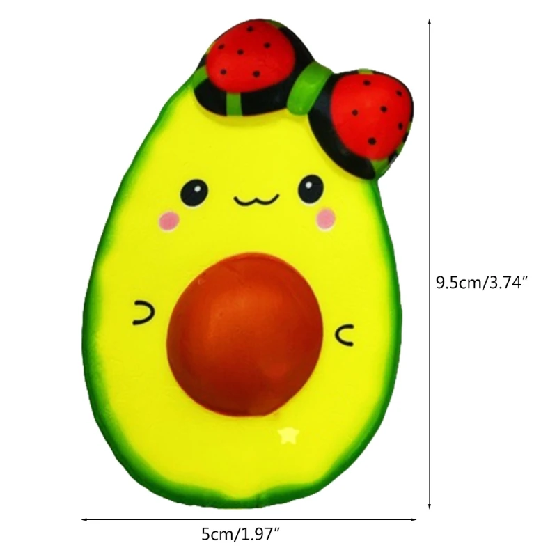 

Squeeze Fruit Fidget Toy with Lovely Face Novelty Gift Sensory Toy for Kids Adults Toddler Anxiety Relief Slow Rebound