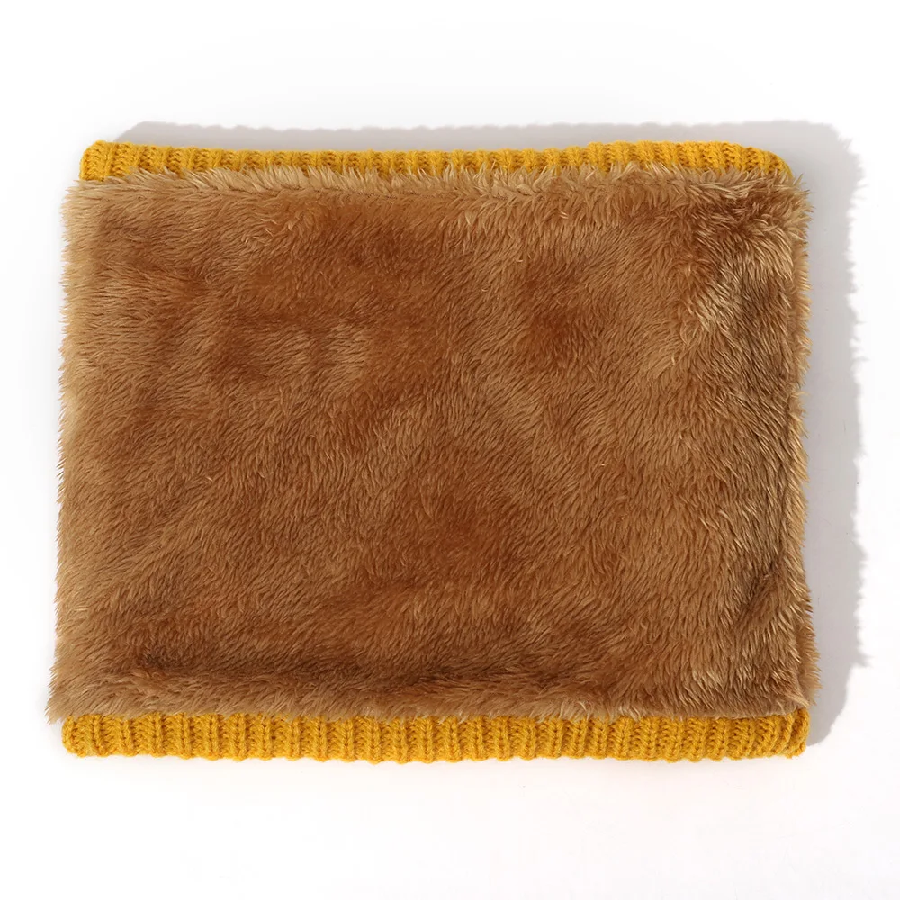 

Winter Scarf For Women Plus Velvet Thick Knitted Scarf Ring Scarf Protect Ears Neck Outdoor Warm Unisex Beanie Letter Embroidery
