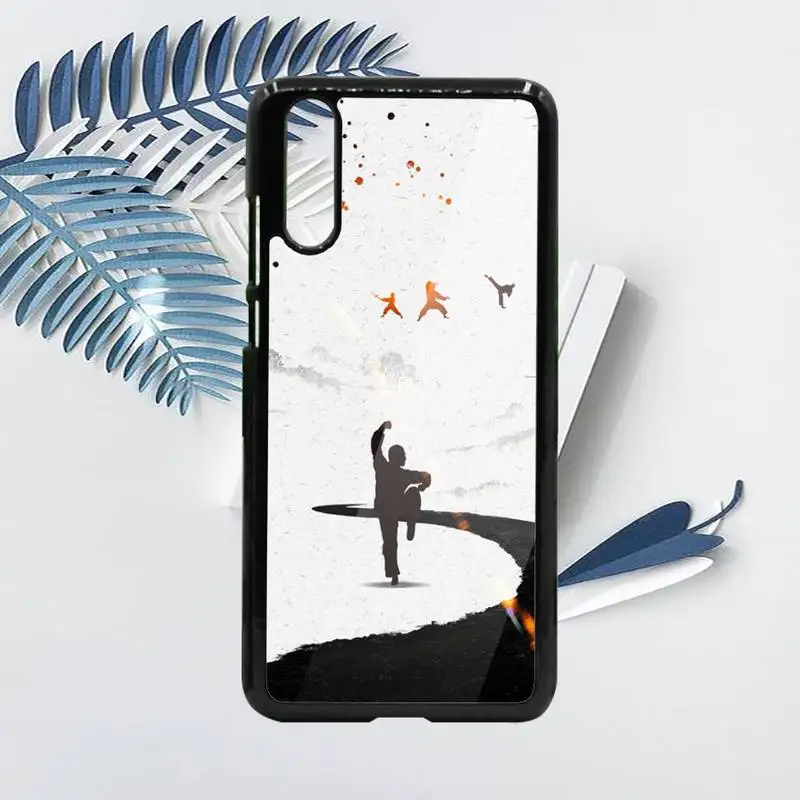 

Kungfu Taekwondo cartoon Phone Case PC For Samsung galaxy S note 8 9 20 10 e lite2019 plus pro ultra